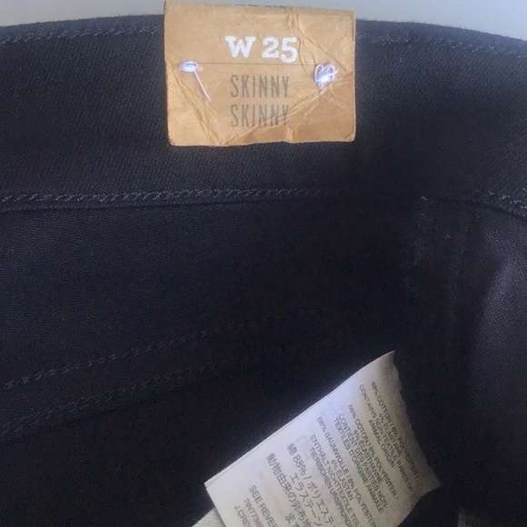 Madewell 8” skinny skinny black jeans 25 - Picture 12 of 16